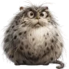 Pallas Cat Super Fat Emoji Telegram Sticker #16 - Pallas Cat Super Fat Emoji #16