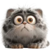Pallas Cat Super Fat Emoji Telegram Sticker #24 - Pallas Cat Super Fat Emoji #24