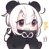 Panda Girl Emoji Telegram Sticker #22 - Panda Girl Emoji #22