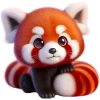 Panda Red Cut Emoji
