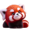 Panda Red Cut Emoji Telegram Sticker #23 - Panda Red Cut Emoji #23