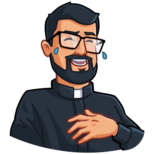 Lutheran Pastor Telegram Sticker #2 - Lutheran Pastor #2