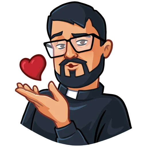 Lutheran Pastor Telegram Sticker #5 - Lutheran Pastor #5