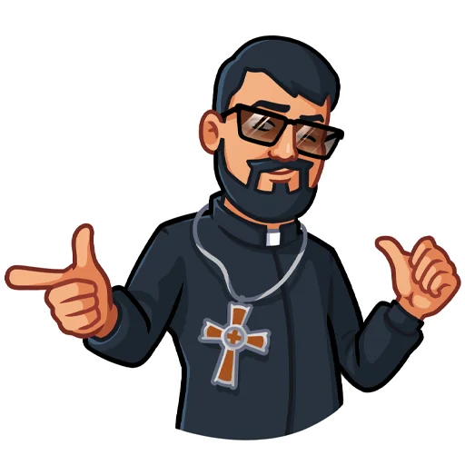 Lutheran Pastor Telegram Sticker #6 - Lutheran Pastor #6