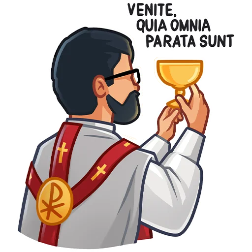 Lutheran Pastor Telegram Sticker #13 - Lutheran Pastor #13