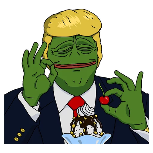 Pepe Trump Telegram Sticker #2 - Pepe Trump #2