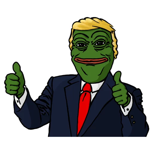Pepe Trump Telegram Sticker #4 - Pepe Trump #4
