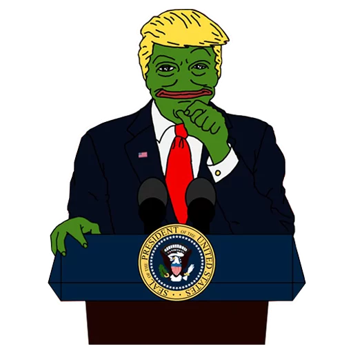 Pepe Trump Telegram Sticker #5 - Pepe Trump #5
