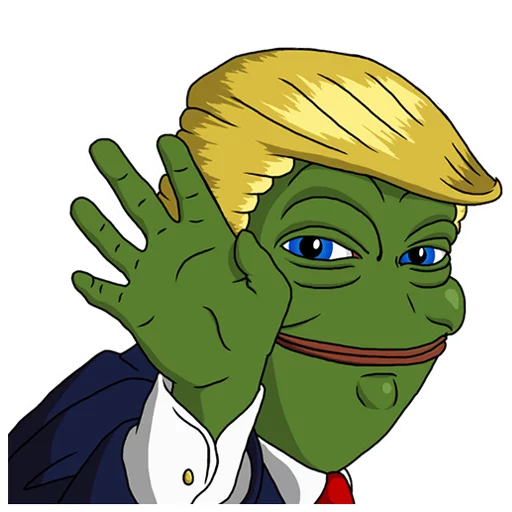 Pepe Trump Telegram Sticker #10 - Pepe Trump #10