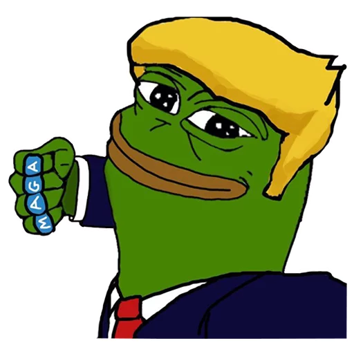 Pepe Trump Telegram Sticker #11 - Pepe Trump #11