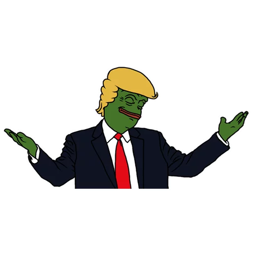 Pepe Trump Telegram Sticker #13 - Pepe Trump #13