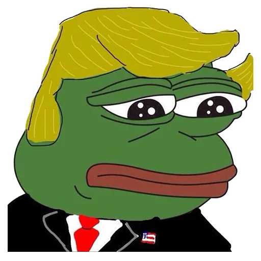 Pepe Trump Telegram Sticker #14 - Pepe Trump #14