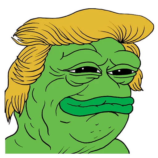 Pepe Trump Telegram Sticker #16 - Pepe Trump #16