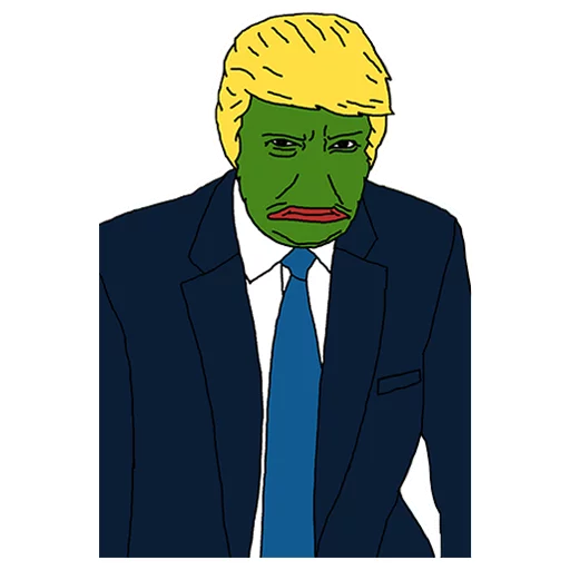 Pepe Trump Telegram Sticker #18 - Pepe Trump #18