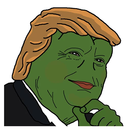 Pepe Trump Telegram Sticker #19 - Pepe Trump #19