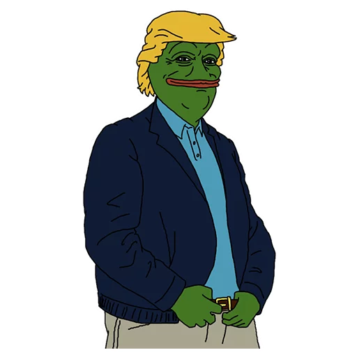 Pepe Trump Telegram Sticker #20 - Pepe Trump #20