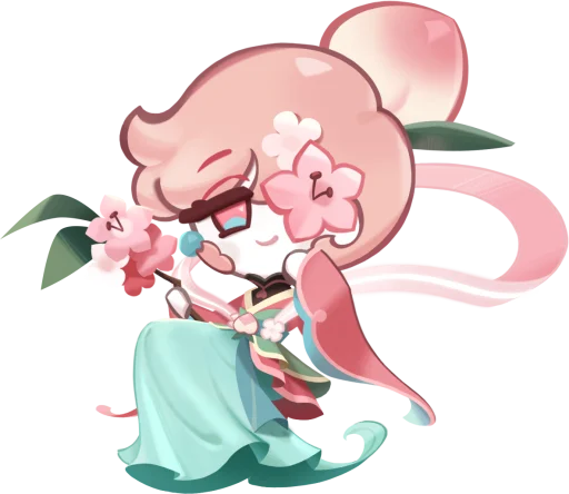 Peach Blossom Cookie Telegram Sticker #2 - Peach Blossom Cookie #2