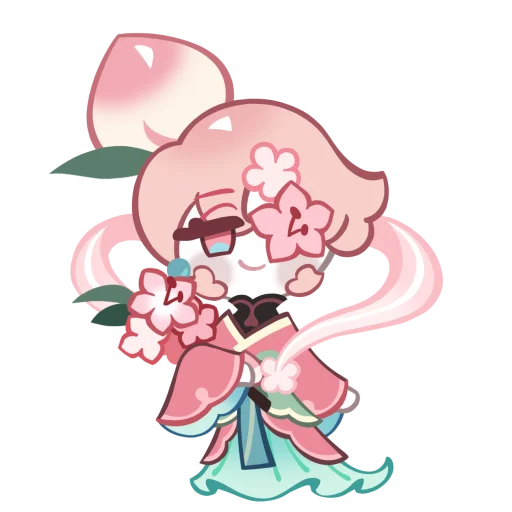 Peach Blossom Cookie Telegram Sticker #3 - Peach Blossom Cookie #3
