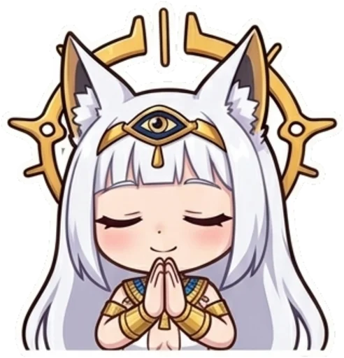 Egyptian Fox Goddess Telegram Sticker #6 - Egyptian Fox Goddess #6