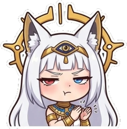Egyptian Fox Goddess Telegram Sticker #7 - Egyptian Fox Goddess #7