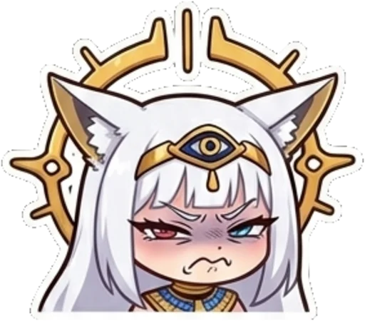 Egyptian Fox Goddess Telegram Sticker #8 - Egyptian Fox Goddess #8