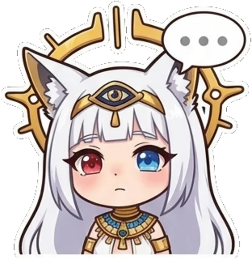 Egyptian Fox Goddess Telegram Sticker #9 - Egyptian Fox Goddess #9