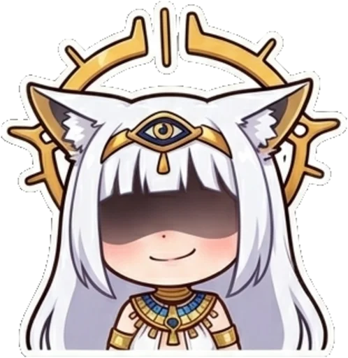 Egyptian Fox Goddess Telegram Sticker #15 - Egyptian Fox Goddess #15