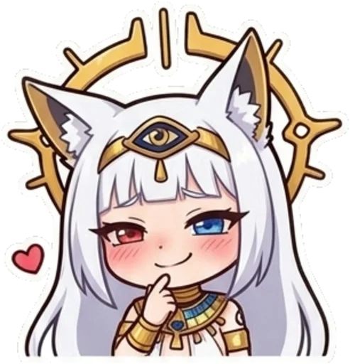 Egyptian Fox Goddess Telegram Sticker #17 - Egyptian Fox Goddess #17