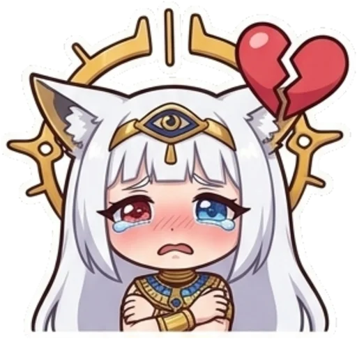 Egyptian Fox Goddess Telegram Sticker #20 - Egyptian Fox Goddess #20