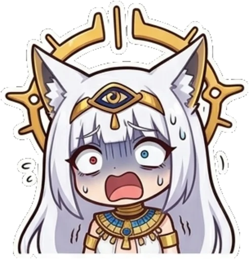 Egyptian Fox Goddess Telegram Sticker #22 - Egyptian Fox Goddess #22