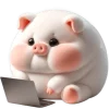 Piggy Pipka Emoji Telegram Sticker #4 - Piggy Pipka Emoji #4