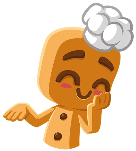 Pikabu Cookie Mascot Stickers Telegram Sticker #12 - Pikabu Cookie Mascot Stickers #12