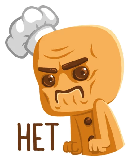 Pikabu Cookie Mascot Stickers Telegram Sticker #13 - Pikabu Cookie Mascot Stickers #13
