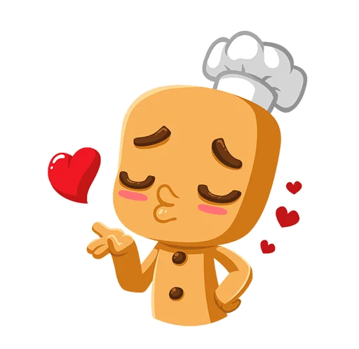 Pikabu Cookie Mascot Stickers Telegram Sticker #25 - Pikabu Cookie Mascot Stickers #25