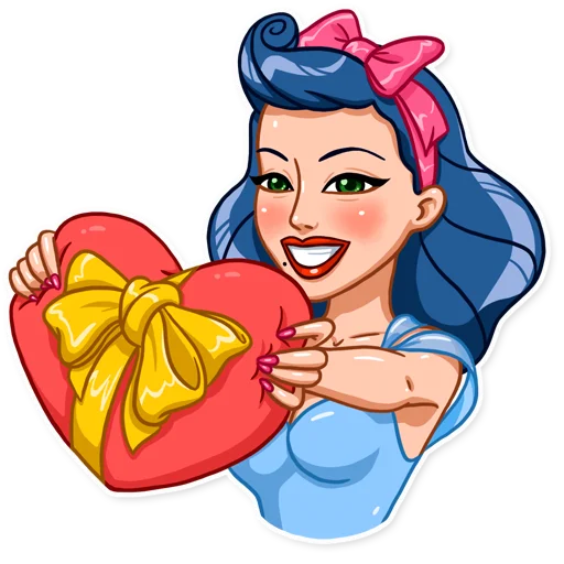Pin-up Babes Telegram Sticker #14 - Pin-up Babes #14
