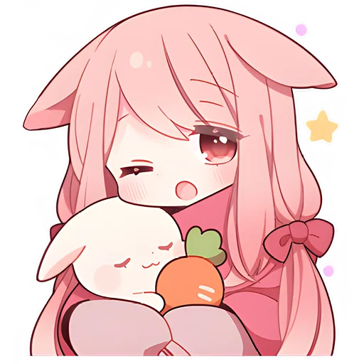 Pinkrabbits Telegram Sticker #7 - Pinkrabbits #7