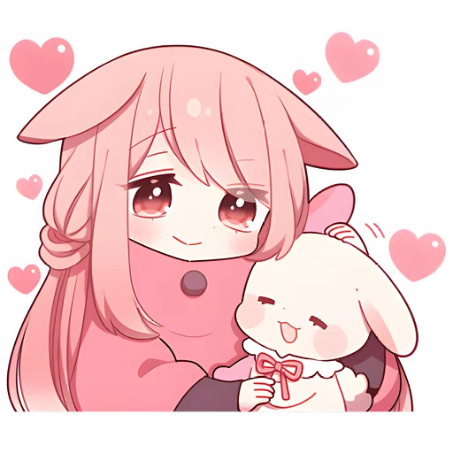 Pinkrabbits Telegram Sticker #16 - Pinkrabbits #16