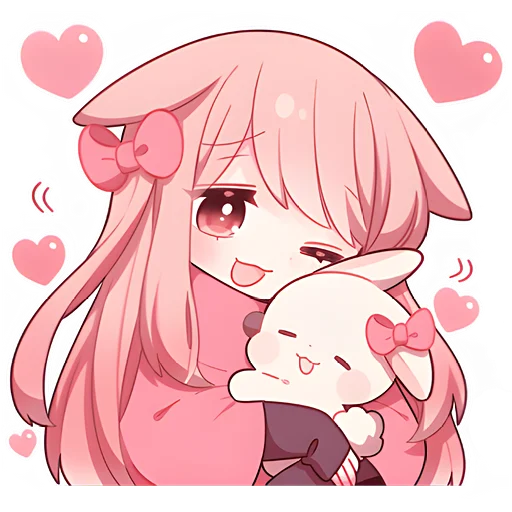 Pinkrabbits Telegram Sticker #20 - Pinkrabbits #20