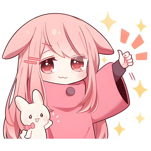 Pinkrabbits Telegram Sticker #21 - Pinkrabbits #21