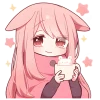 Pinkrabbits Emoji Telegram Sticker #11 - Pinkrabbits Emoji #11