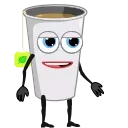 Plastic cup Stickers