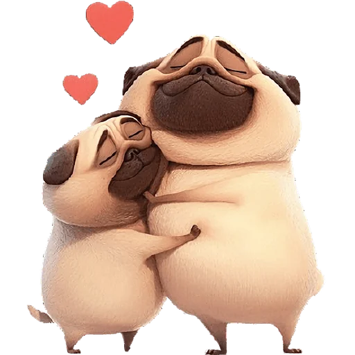 Pug Apricot Telegram Sticker #4 - Pug Apricot #4