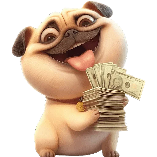 Pug Apricot Telegram Sticker #5 - Pug Apricot #5