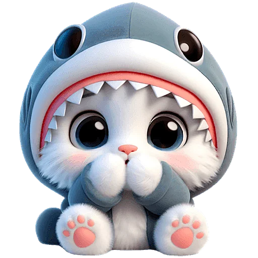 Shark Costume Cat