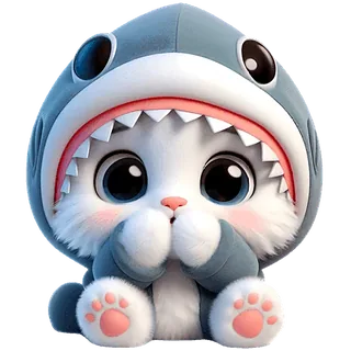 Shark Costume Cat