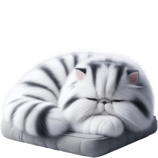Cute Fluffy Cat Telegram Sticker #17 - Cute Fluffy Cat #17