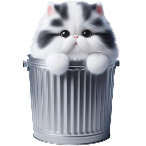Cute Fluffy Cat Telegram Sticker #19 - Cute Fluffy Cat #19