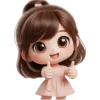 Qq Sweet Girl32 Emoji Telegram Sticker #11 - Qq Sweet Girl32 Emoji #11
