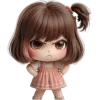 Qq Sweet Girl32 Emoji Telegram Sticker #18 - Qq Sweet Girl32 Emoji #18
