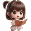 Qq Sweet Girl32 Emoji Telegram Sticker #24 - Qq Sweet Girl32 Emoji #24